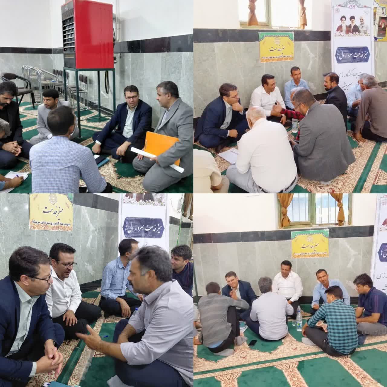 برپایی میز خدمت خانواده کشاورزی در نوار مرزی درح